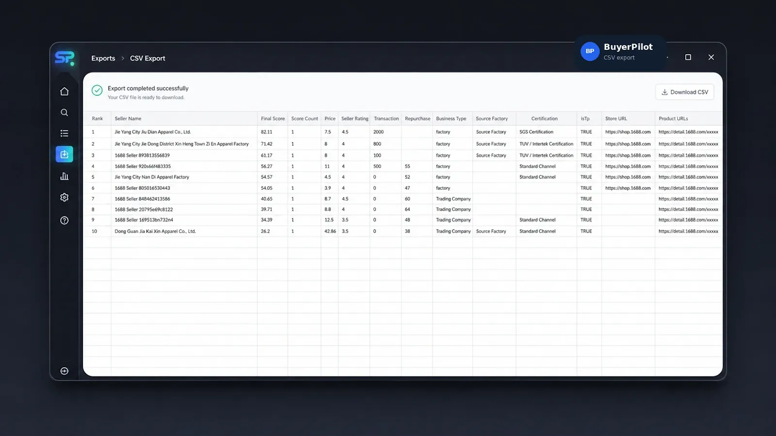 BuyerPilot screenshot 2
