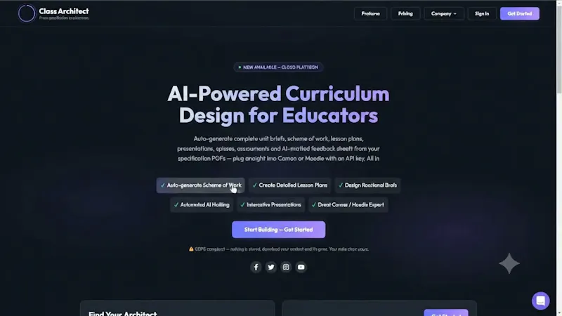 ClassArchitect screenshot 1 (video preview)