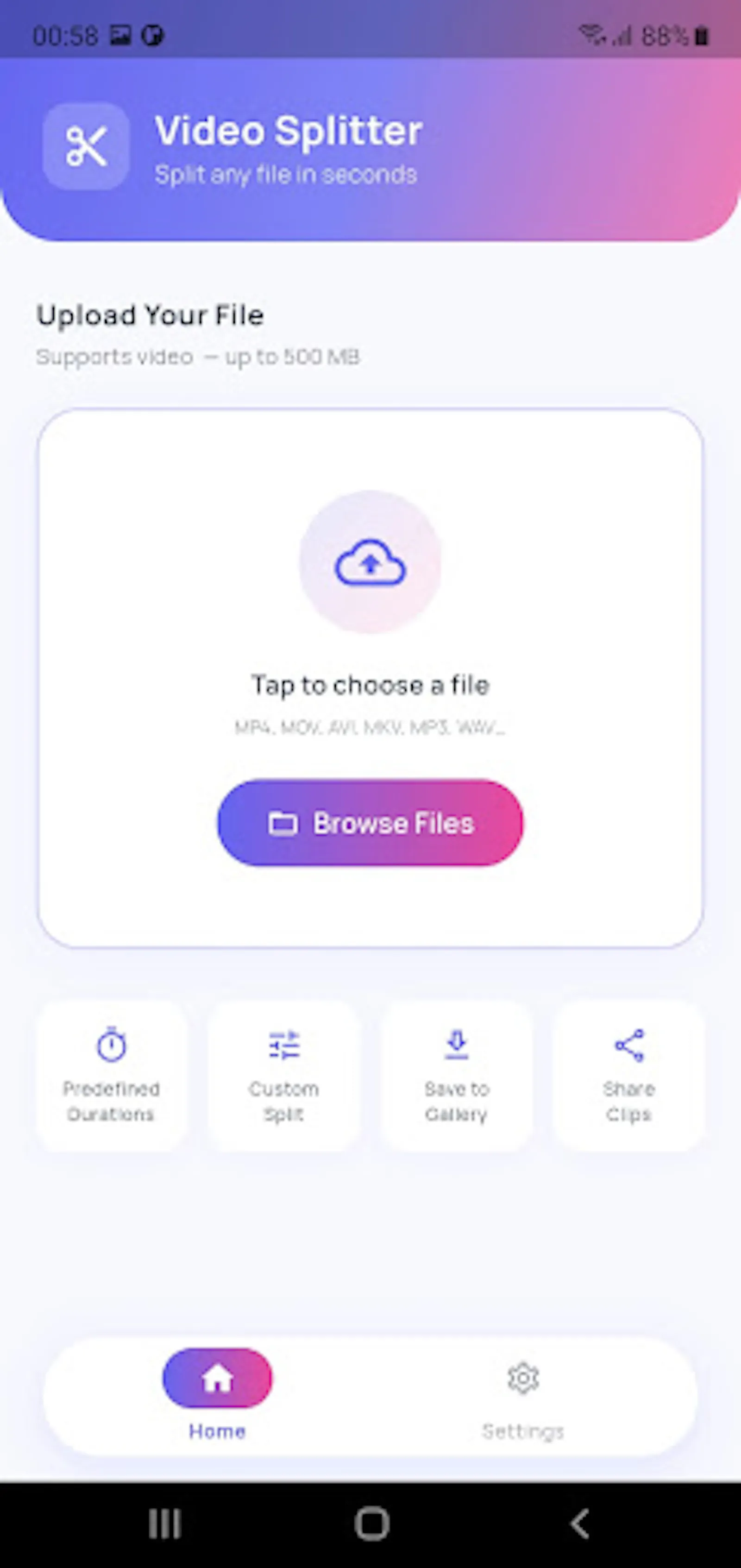Video Splitter App screenshot 3
