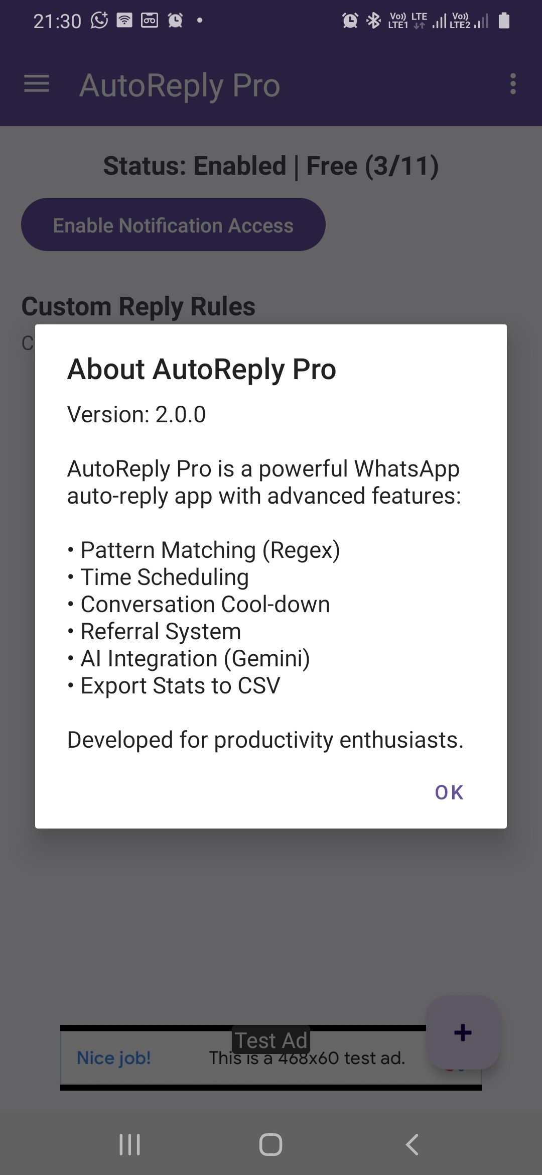 AutoReply Pro+ - WhatsApp Auto Reply gallery image