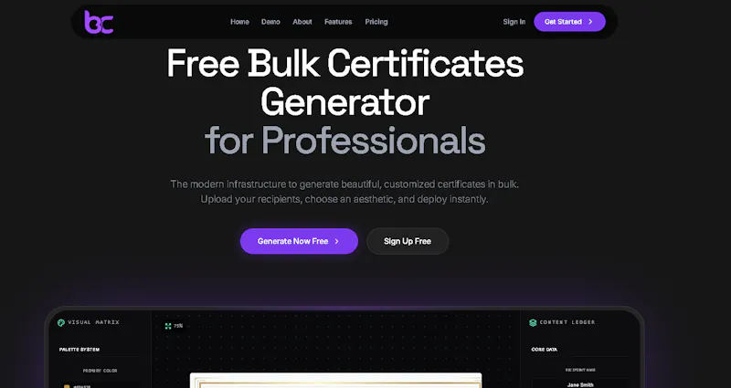 bulkcertify screenshot 1