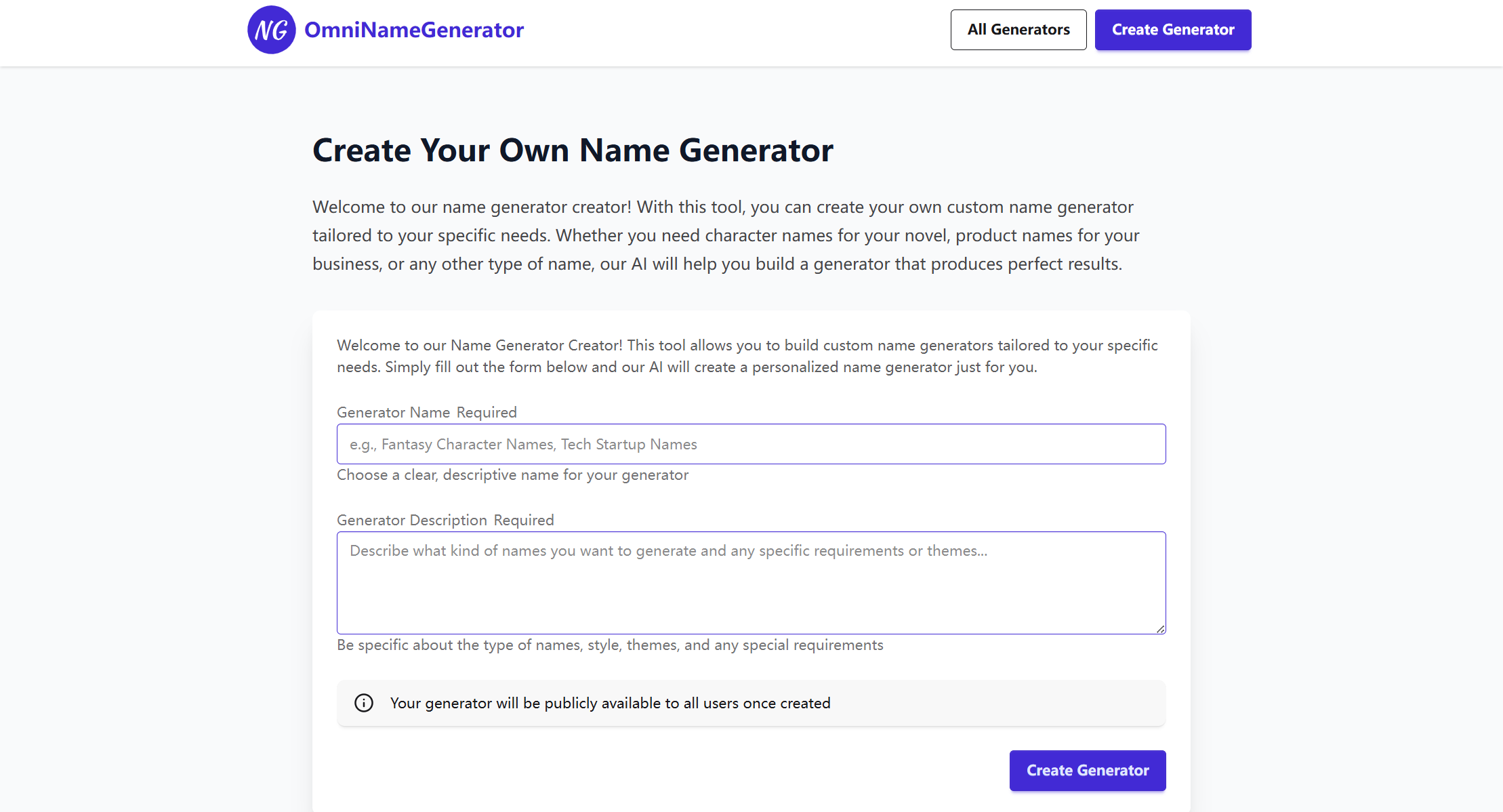 OmniNameGenerator.net screenshot 2