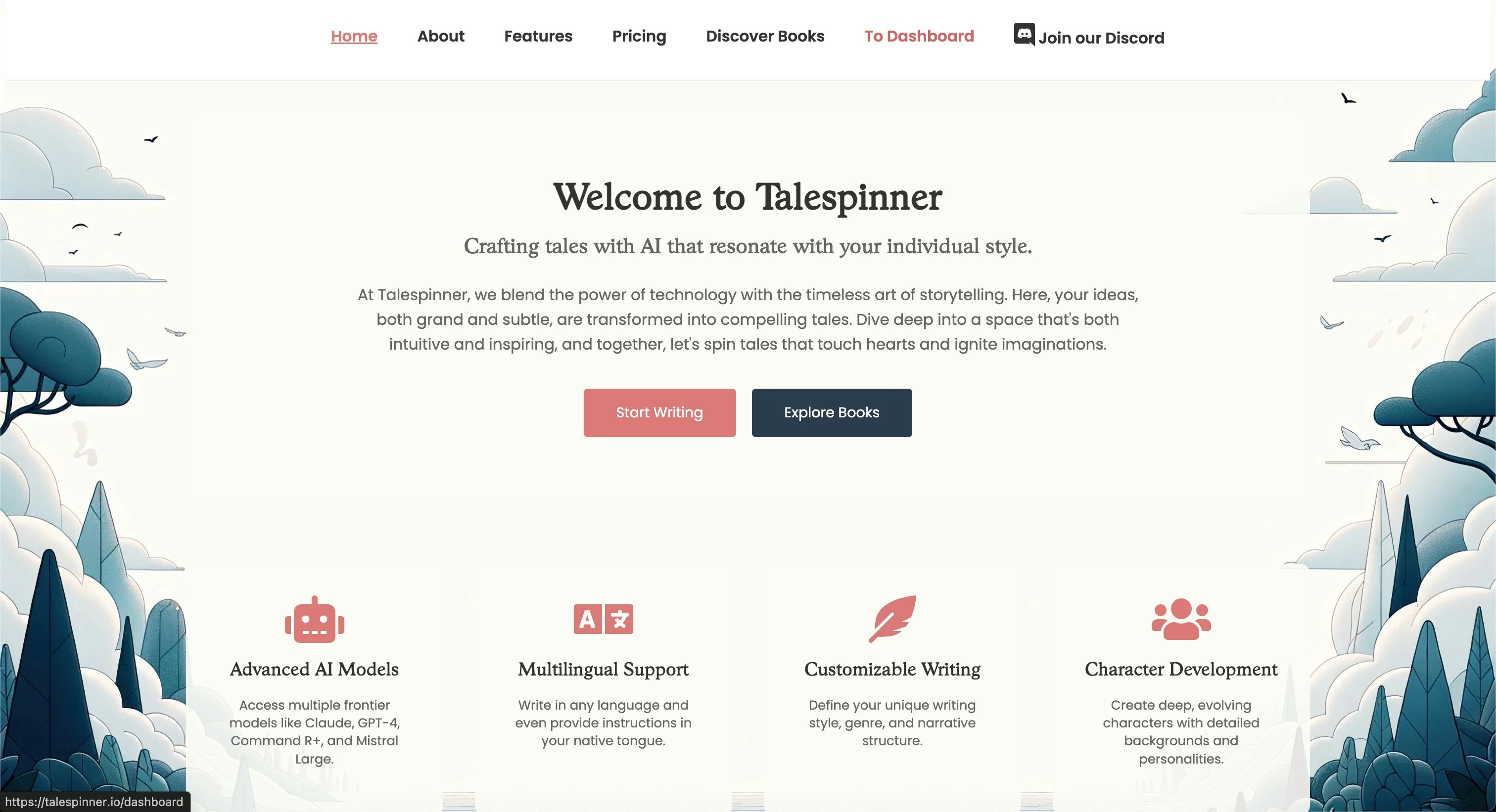 startuptile Talespinner-AI assisted story writing with complete control