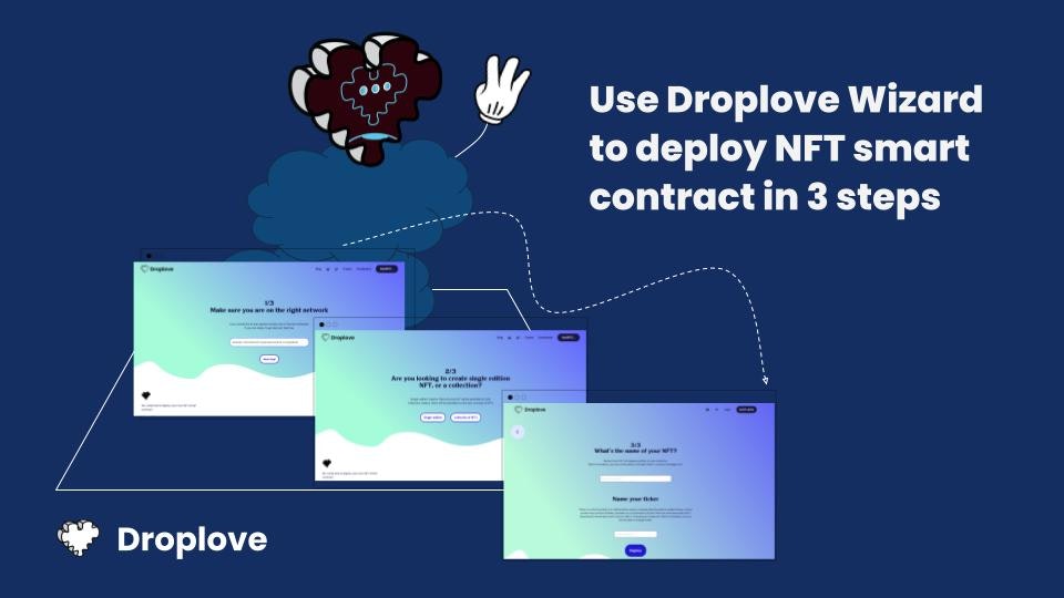 Droplove 2.0 - Отправьте рождественские поздравления как NFTS.Без кода в 3 щелчках. медиа 3