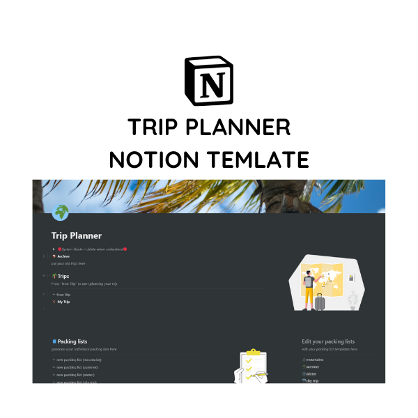 Notion Trip Planner Template