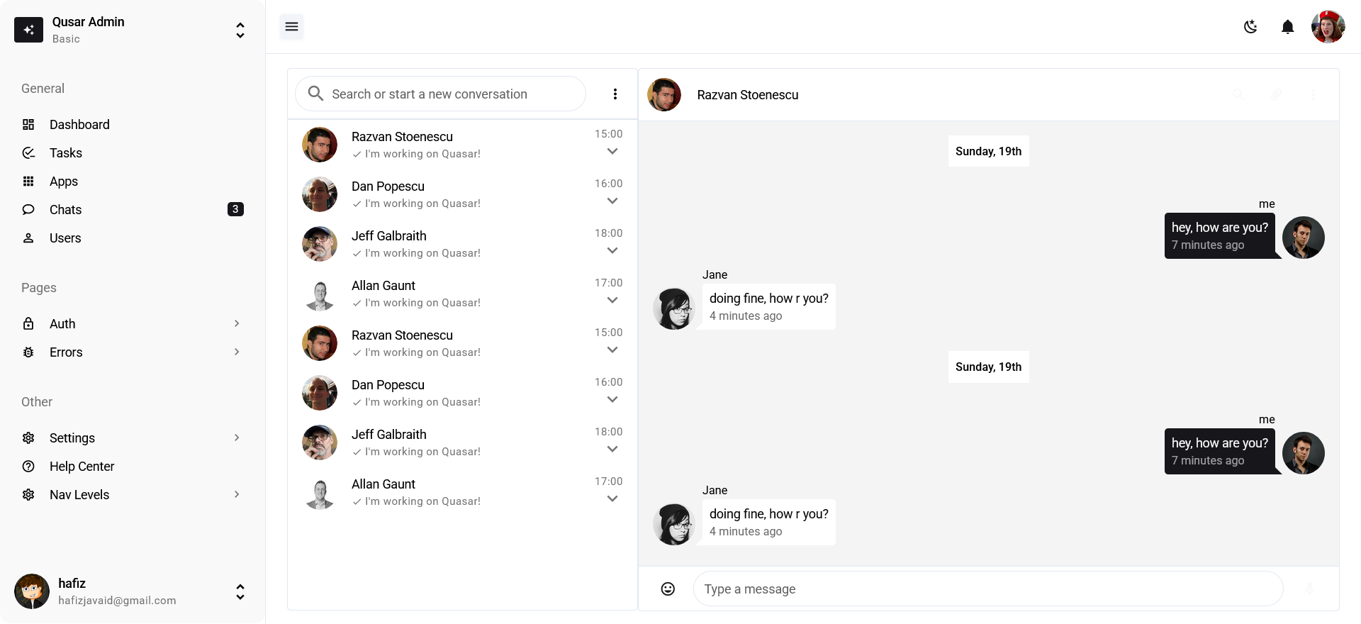 QuasarUI gallery image