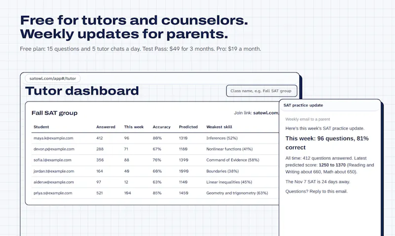 SAT Owl screenshot 6