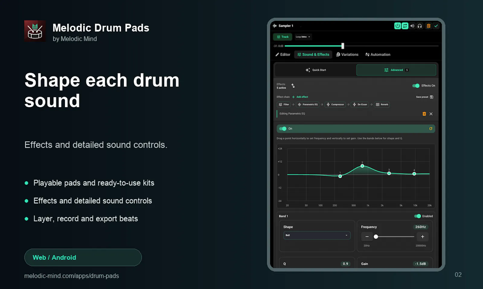 Melodic Drum Pads screenshot 2