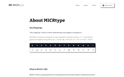 MICRtype E-13B Variable Font media 3