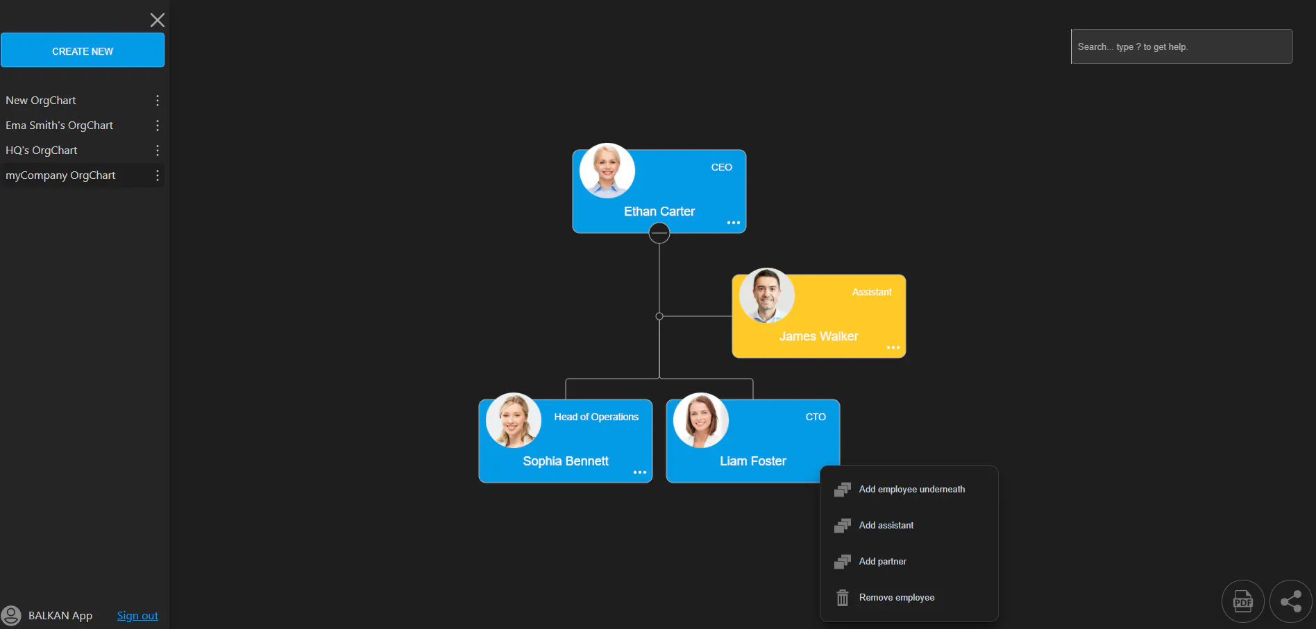 OrgChart App gallery image