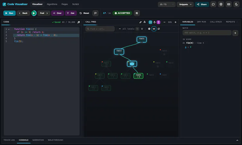Code Visualiser screenshot 1