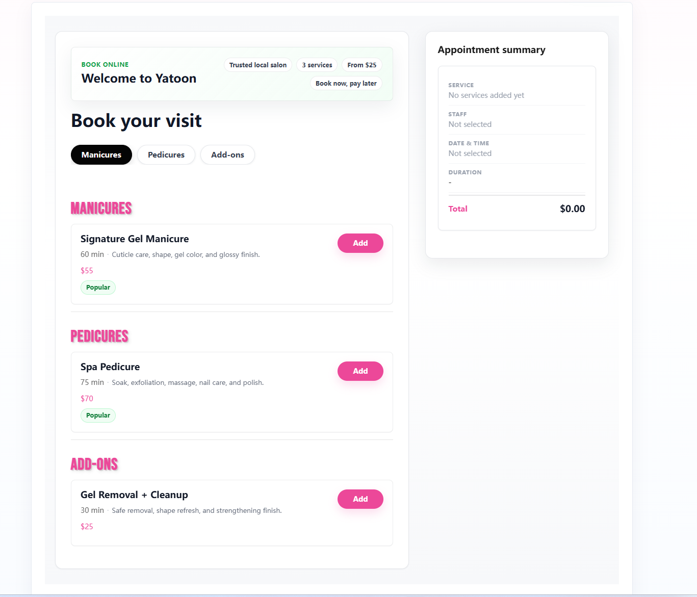 Yatoon Booking for Salons & Spas gallery image