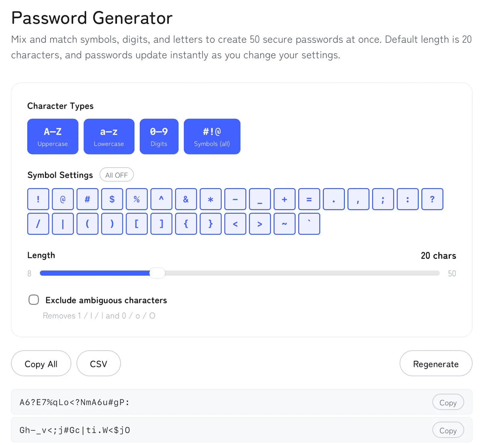 Password Generator screenshot 1