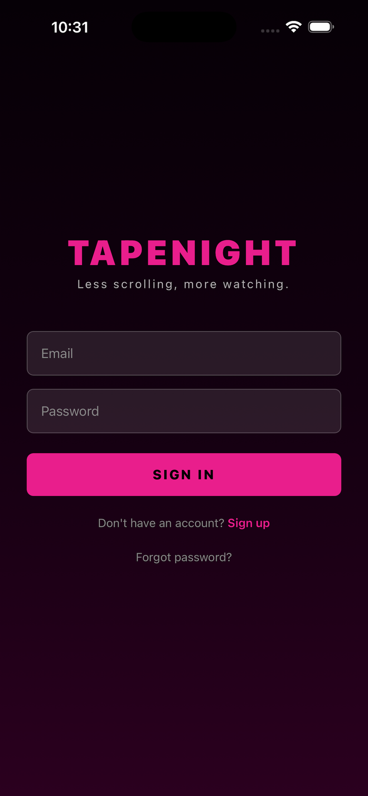 TapeNight - Main product screenshot demonstrating key features and user interface