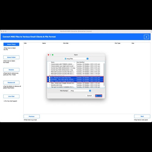 MacSonik MSG to EML Converter gallery image