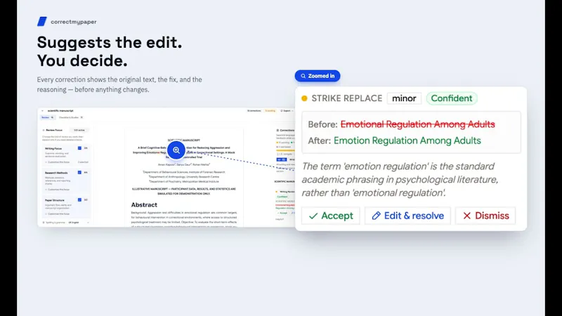 CorrectMyPaper screenshot 1 (video preview)