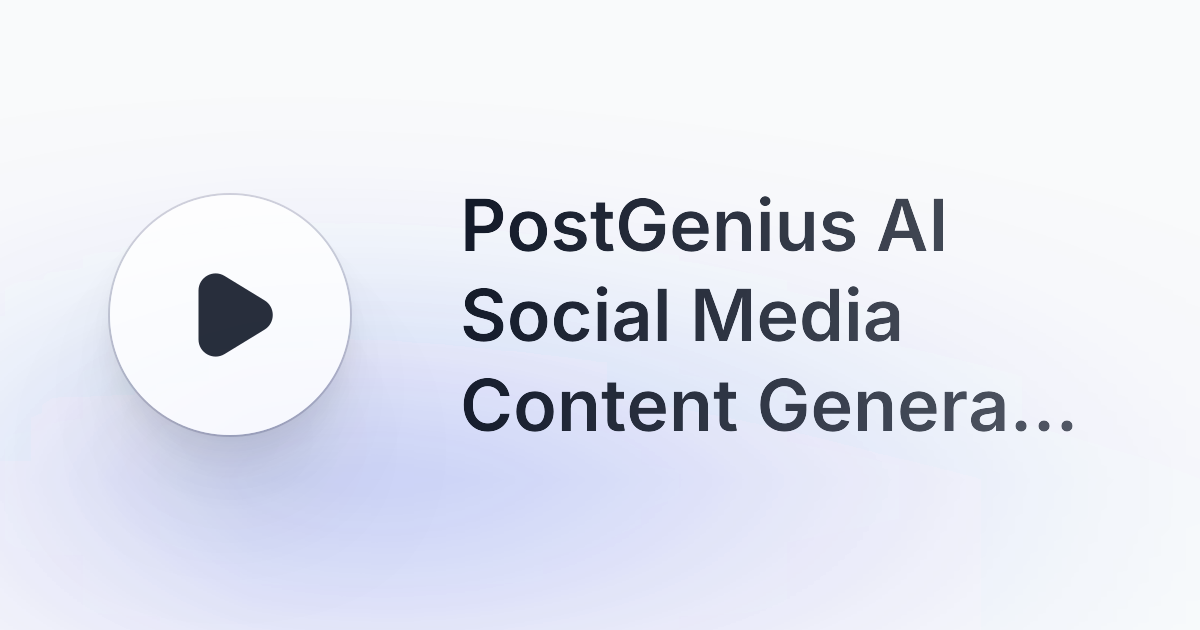 PostGenius AI gallery image