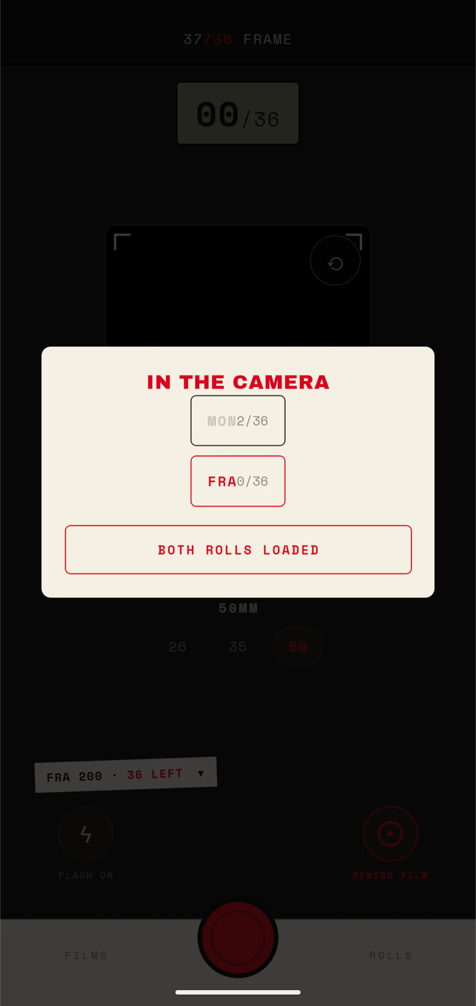 FRAME 37 — film camera for your phone. screenshot 2