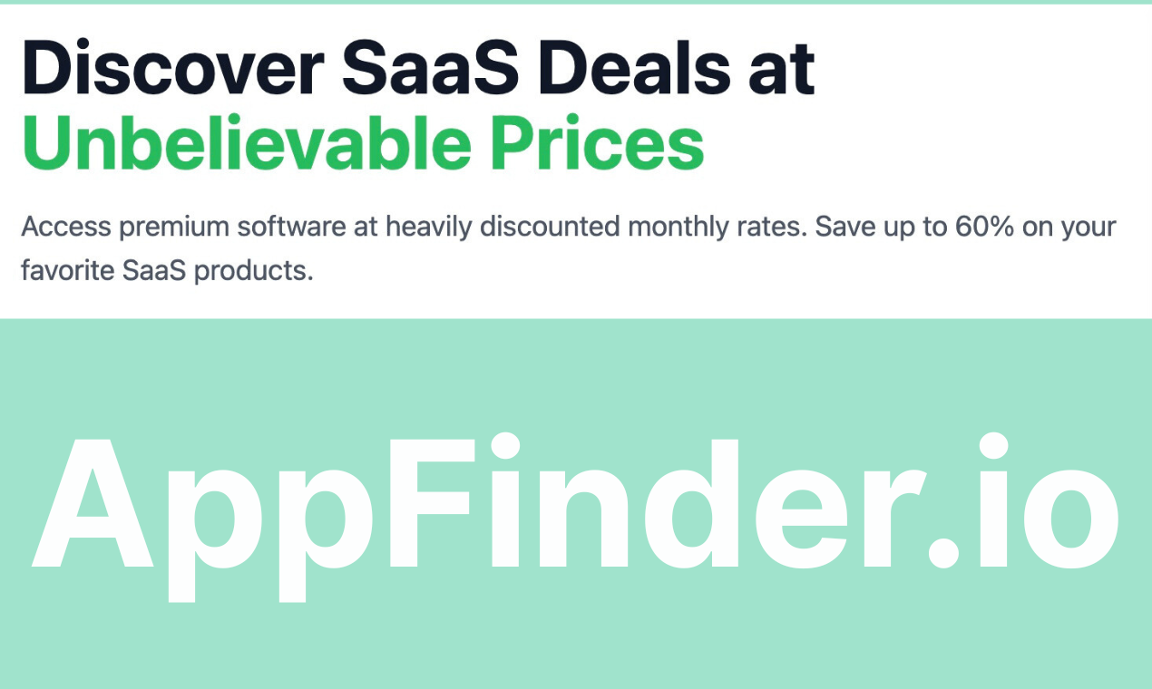AppFinder - Ahorre hasta un 60% en sus productos SaaS favoritos. media 4
