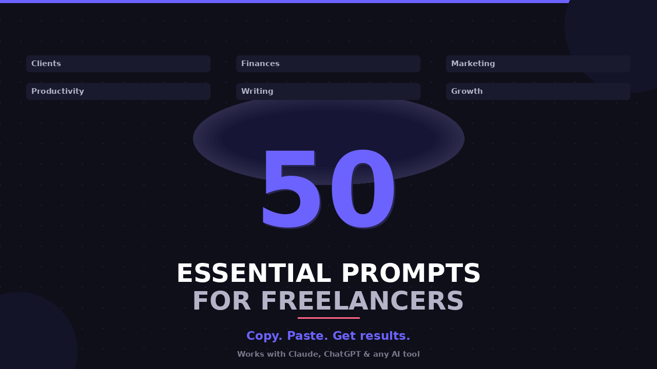 50 Essential Prompts for Freelancers gallery image