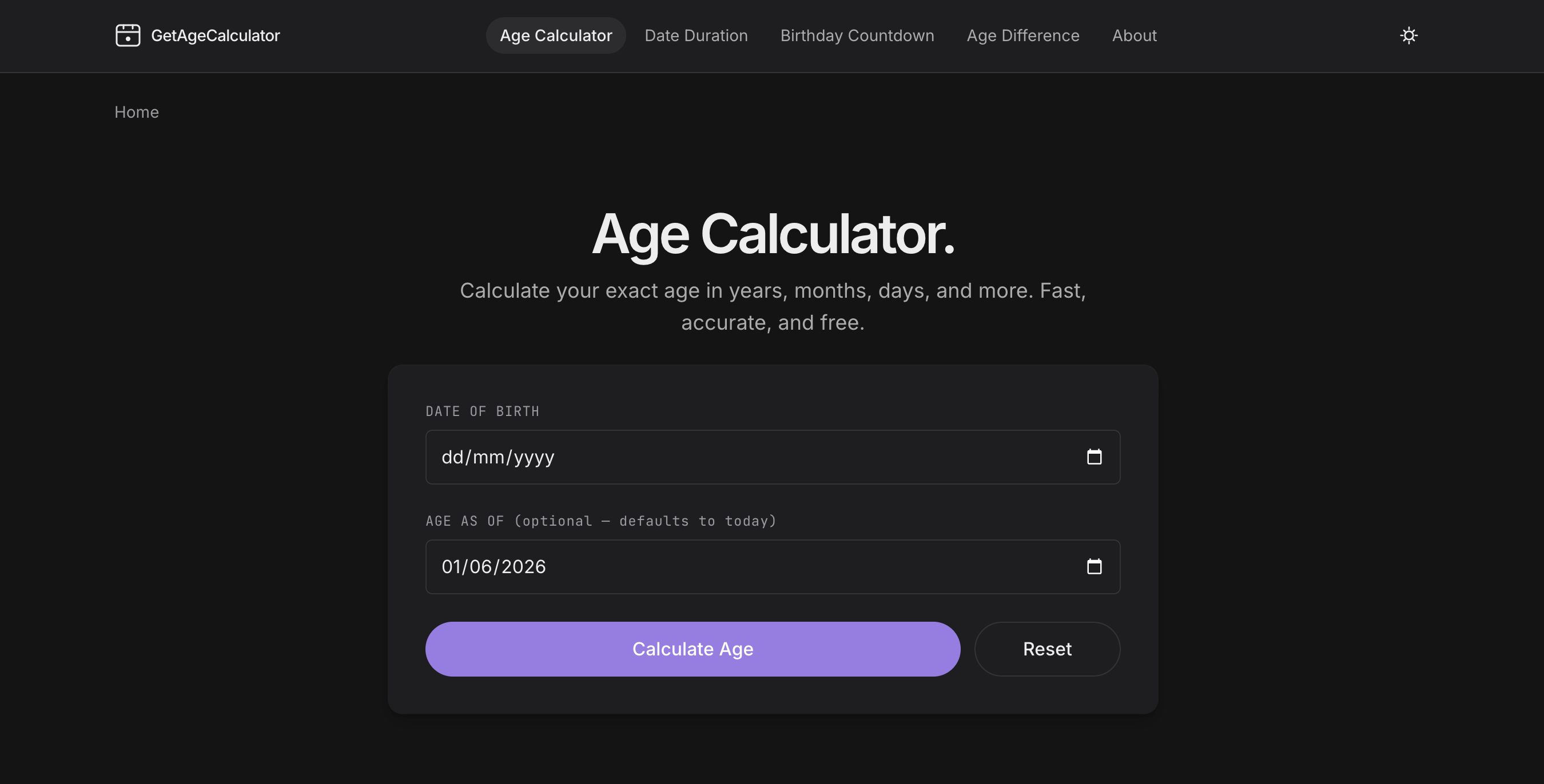 GetAgeCalculator gallery image