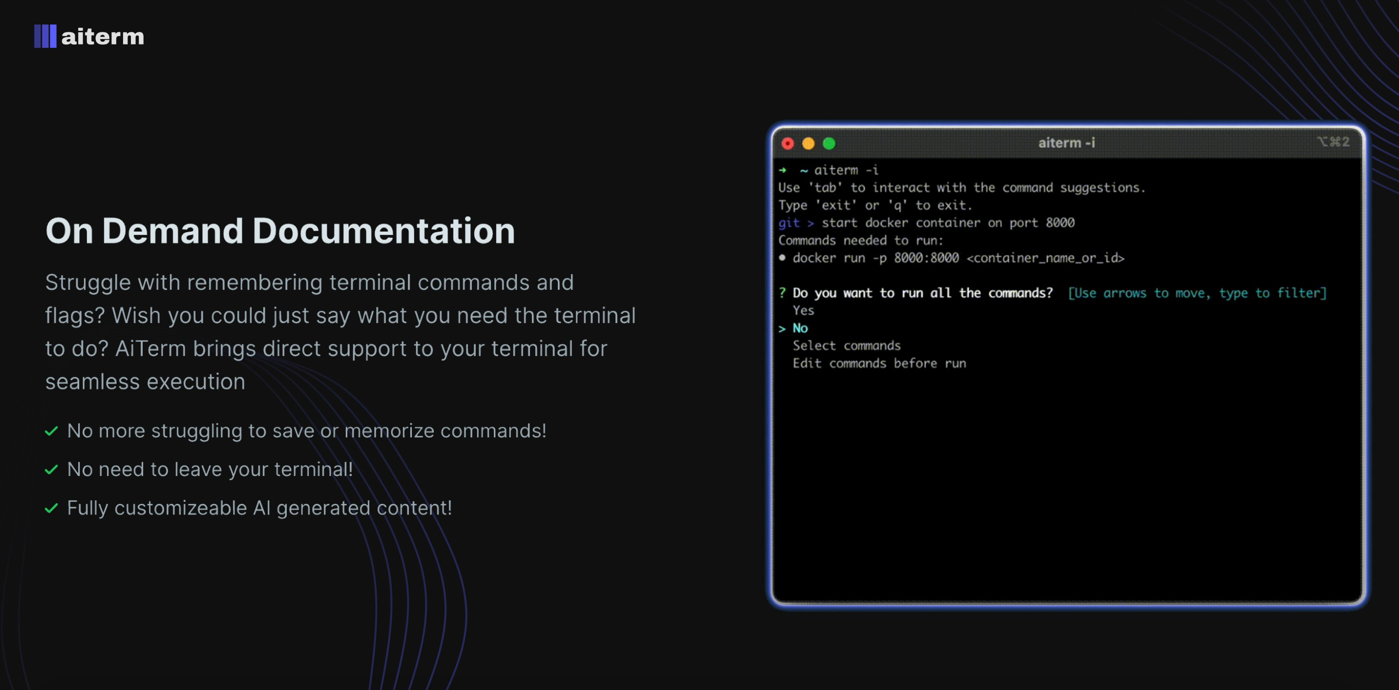 startuptile AiTerm-AI command line tools for terminal assistance