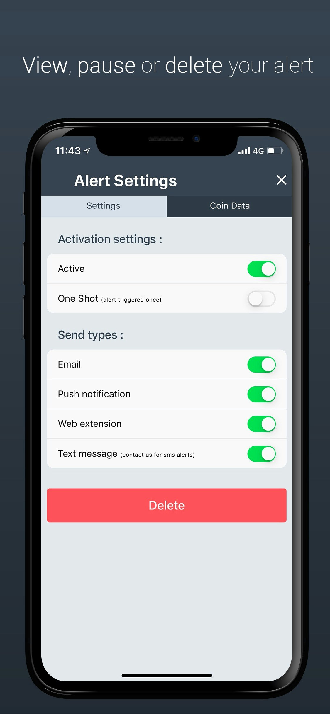 Cryptalert App gallery image