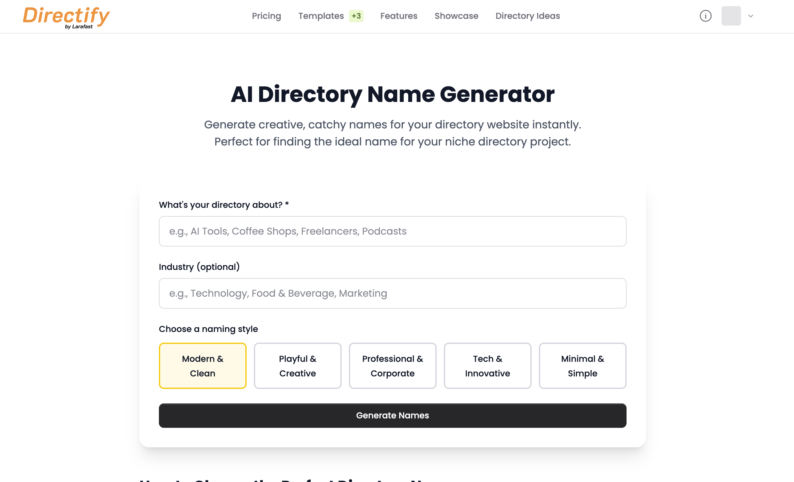 AI Directory Name Generator gallery image