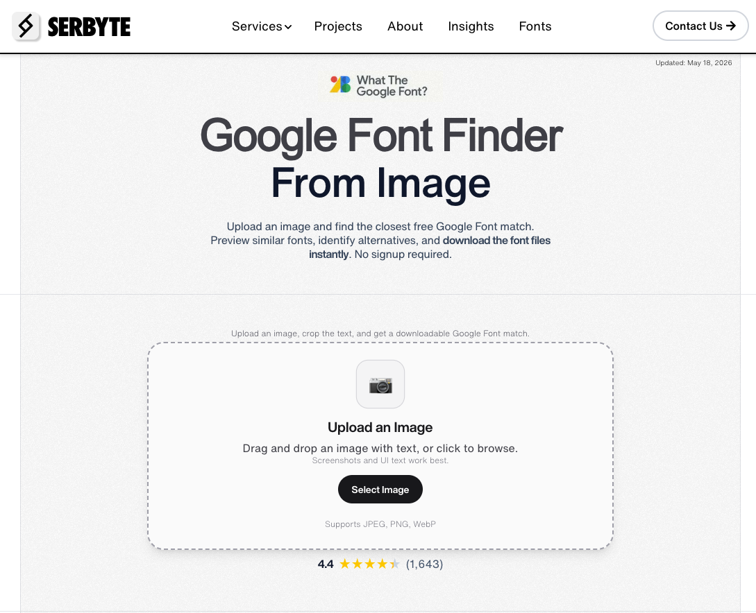 What The Google Font gallery image