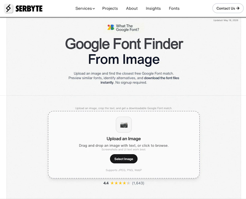 What The Google Font screenshot 2