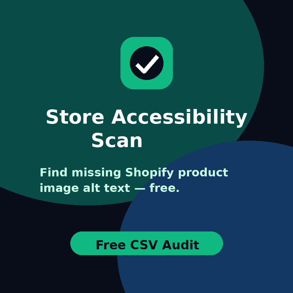 Store Accessibility Scan