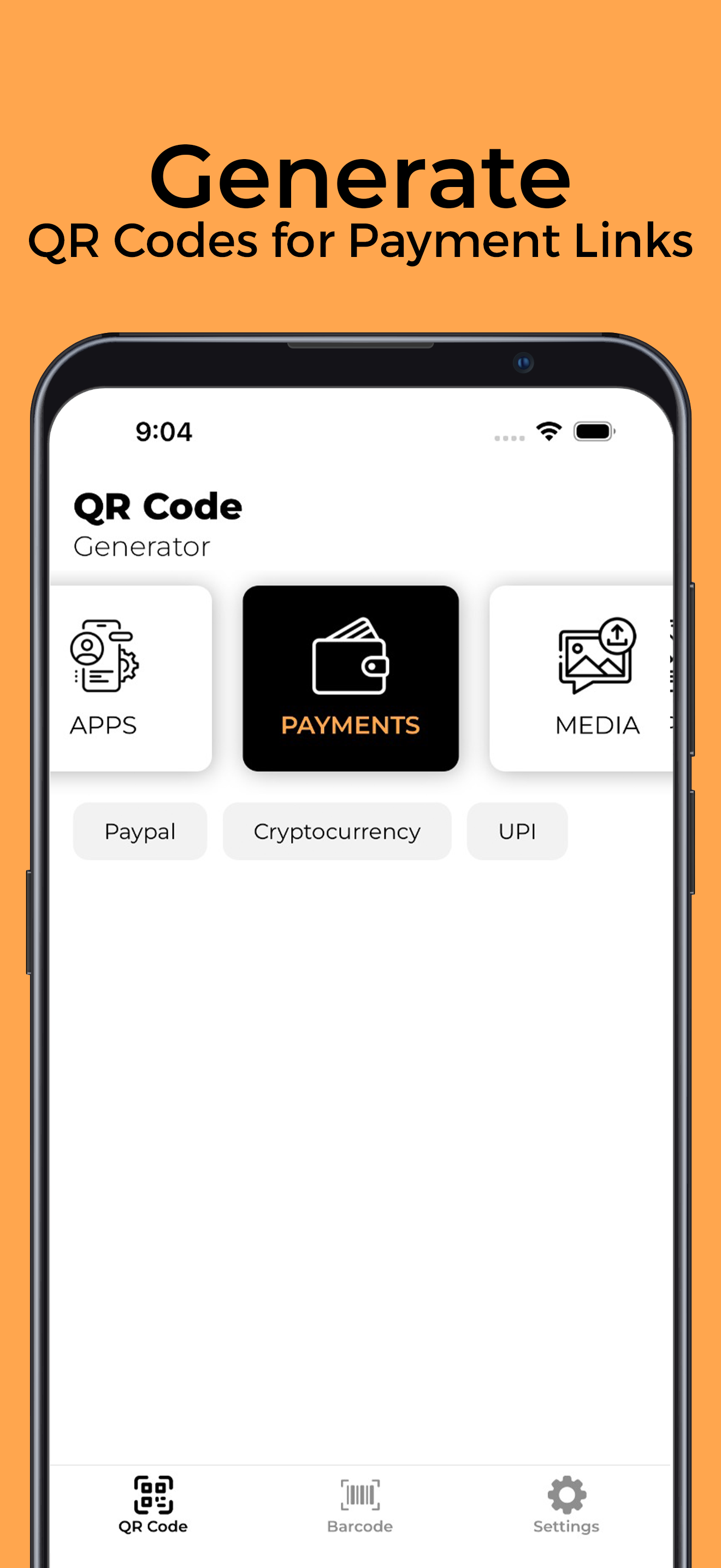 IOS ऐप का प्रतीक है - QR कोड और बारकोड उत्पन्न करने के लिए iOS ऐप मीडिया 3