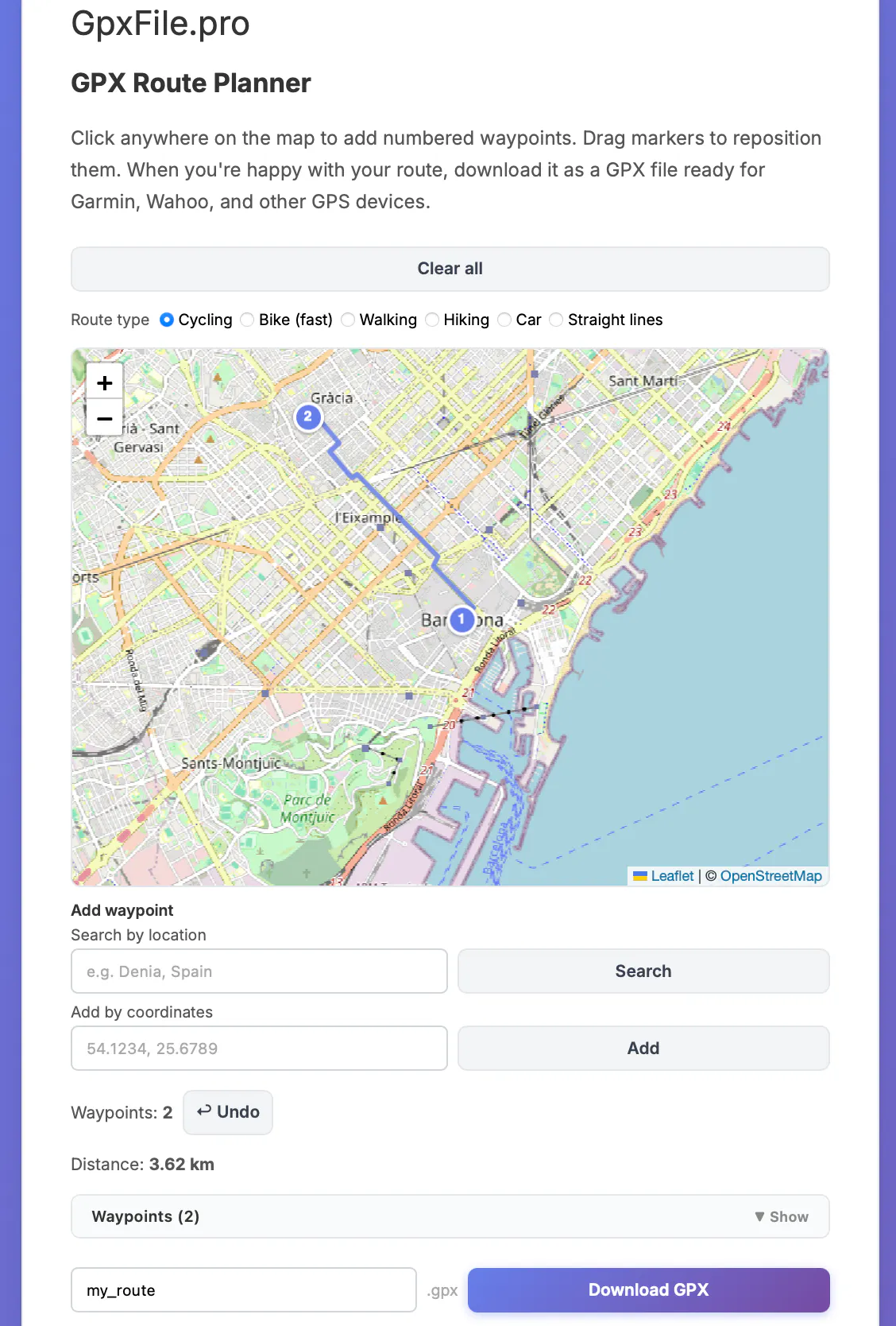 GPX Tools — Plan, Convert & More