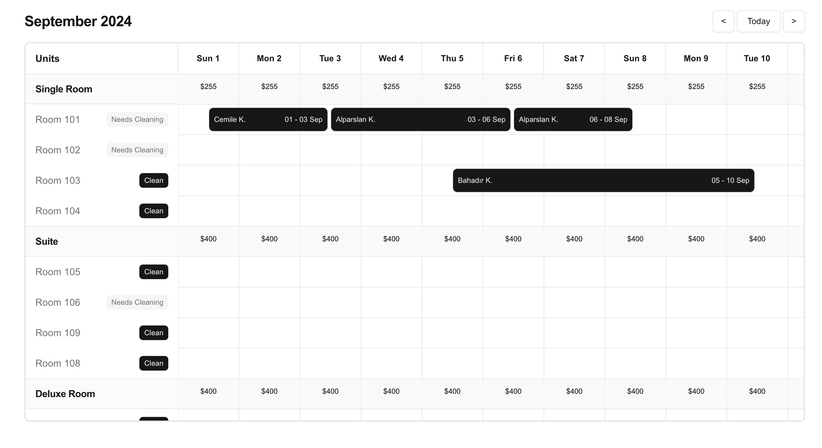 Timeline Reservation Calendar media 1