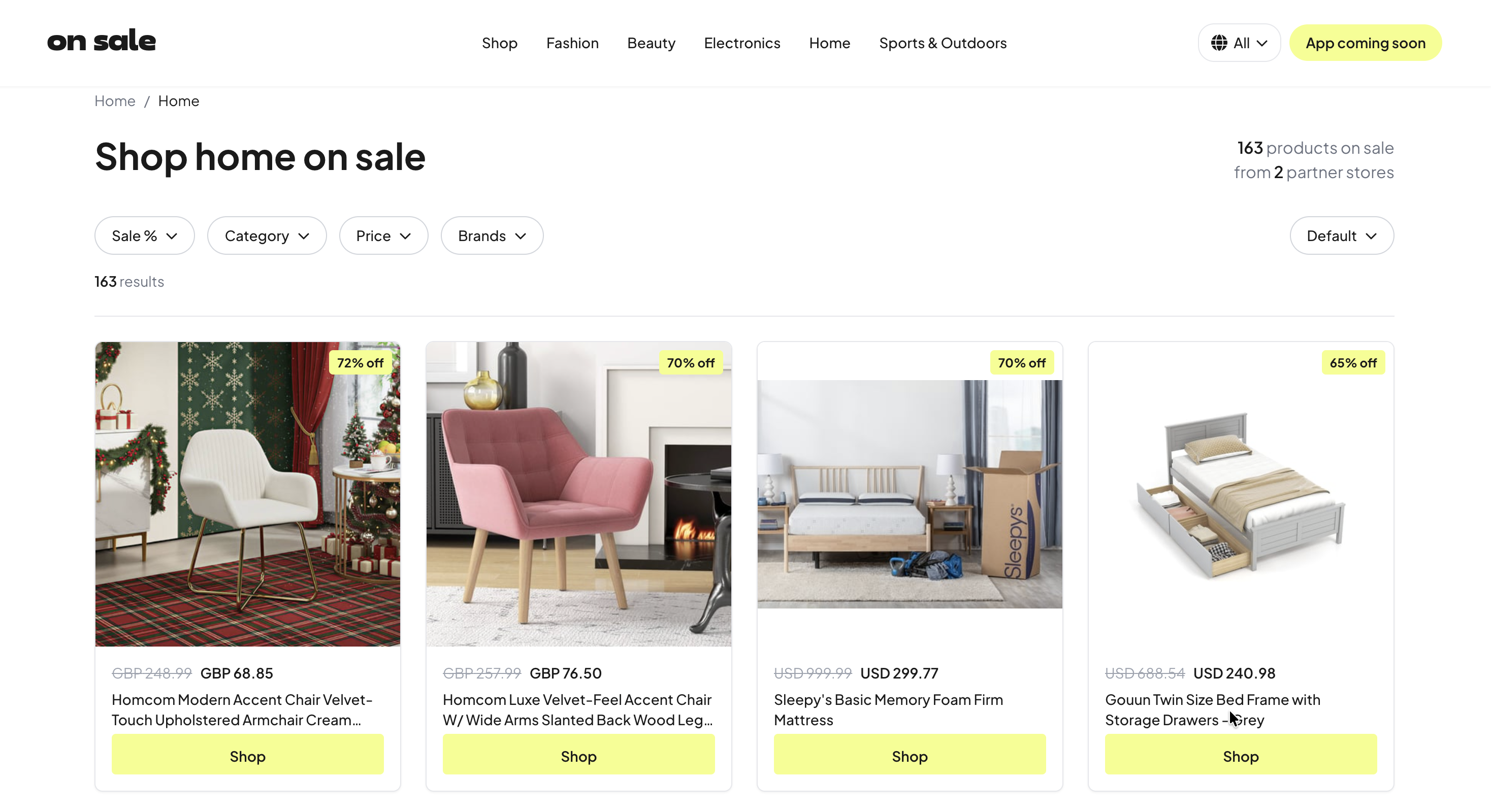 OnSale  - Screenshot 3 showing product features and functionality