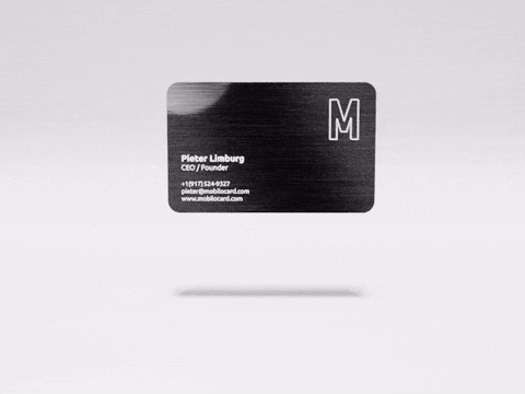 metal digital business card