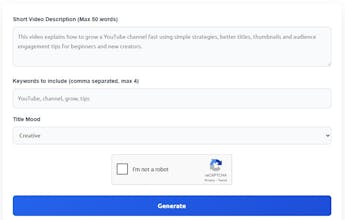 YouTube AI Title Generator gallery image