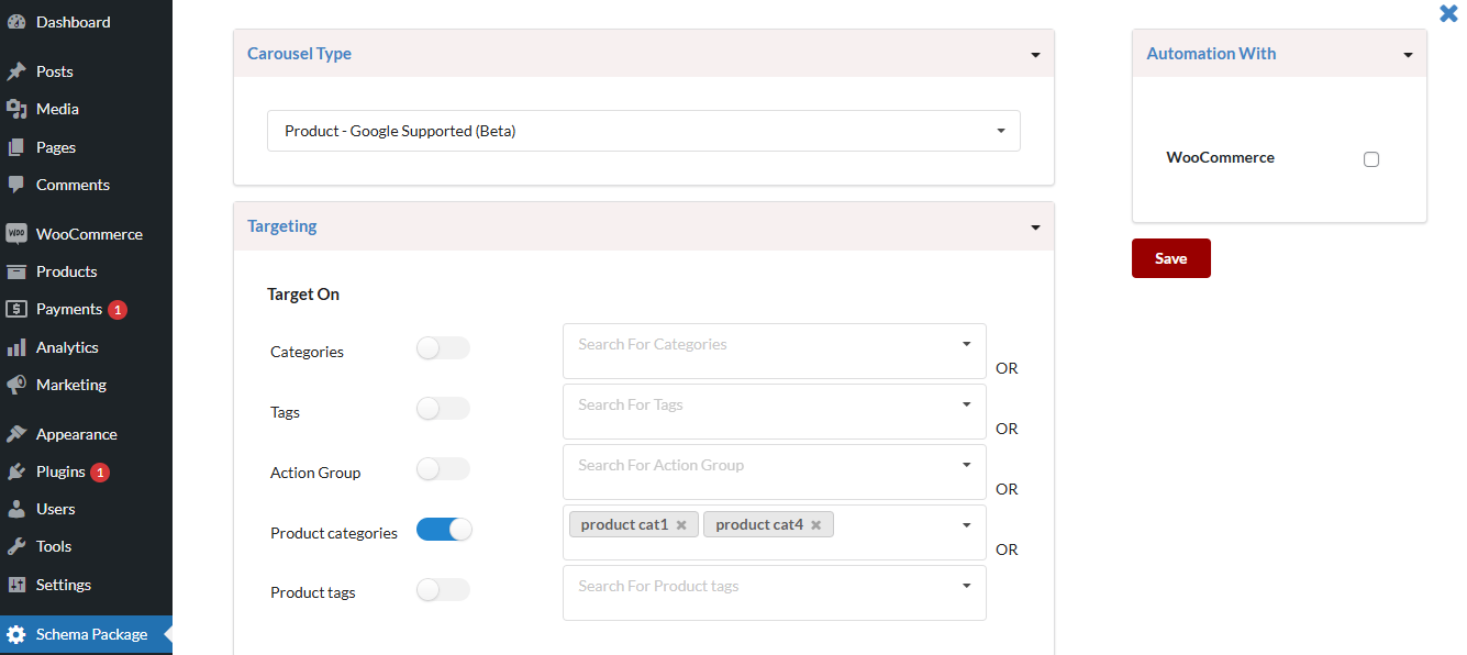 Schema Package media 4