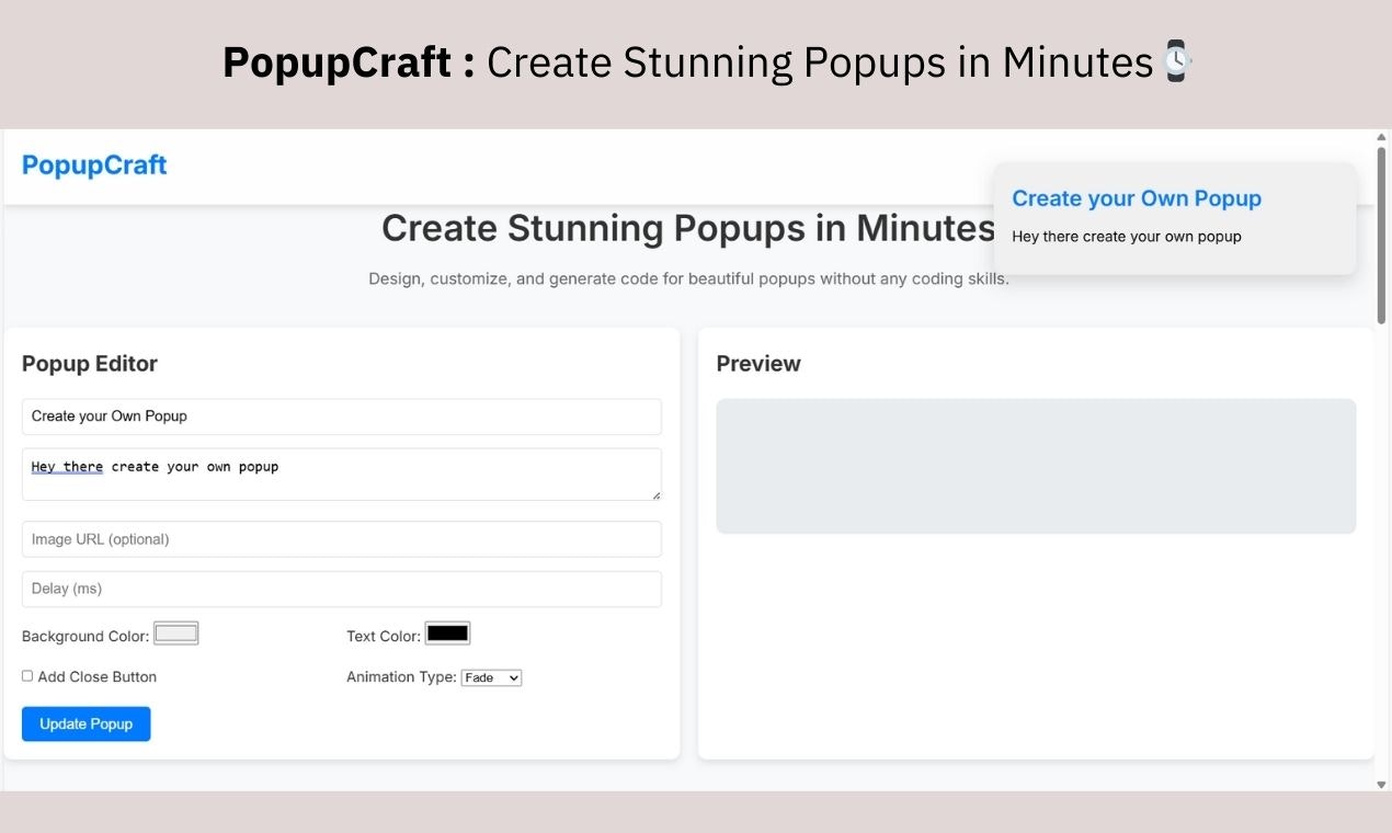 Mídia 1 de Popupcraft