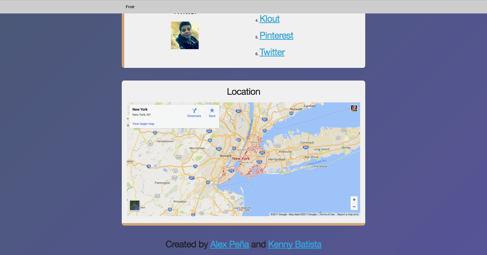 Findr Web App gallery image