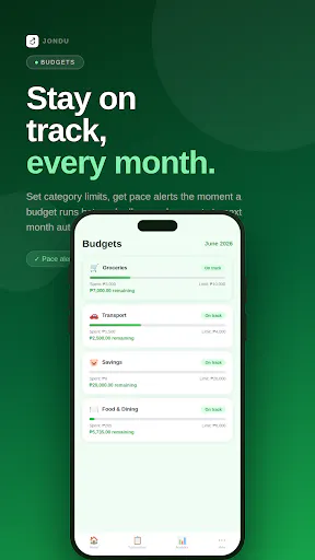 Jondu: Offline Budget & Expense Tracker gallery image