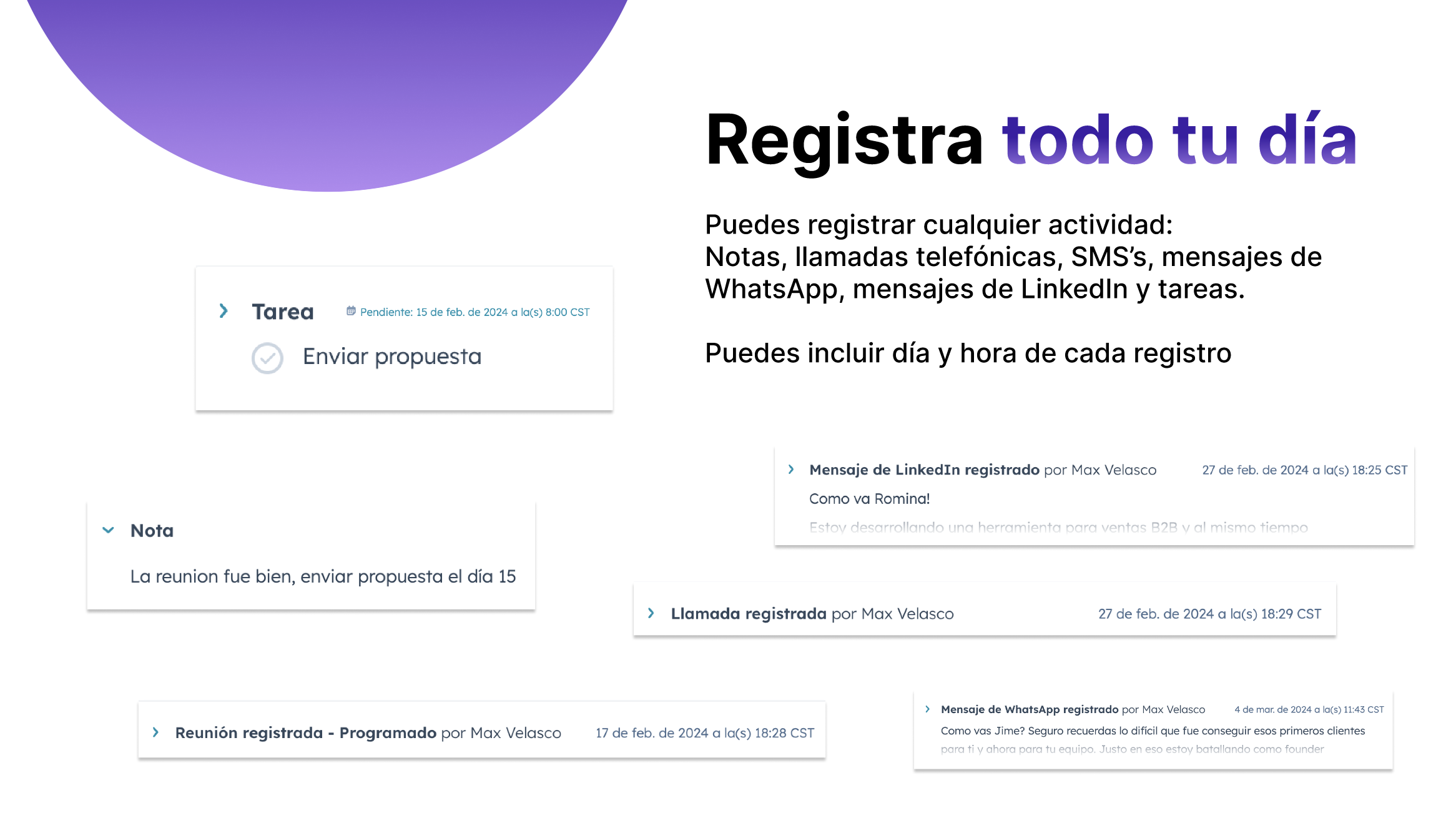 Hustle CRM Copilot - Aggiorna il tuo CRM con solo un messaggio da WhatsApp e Slack media 9