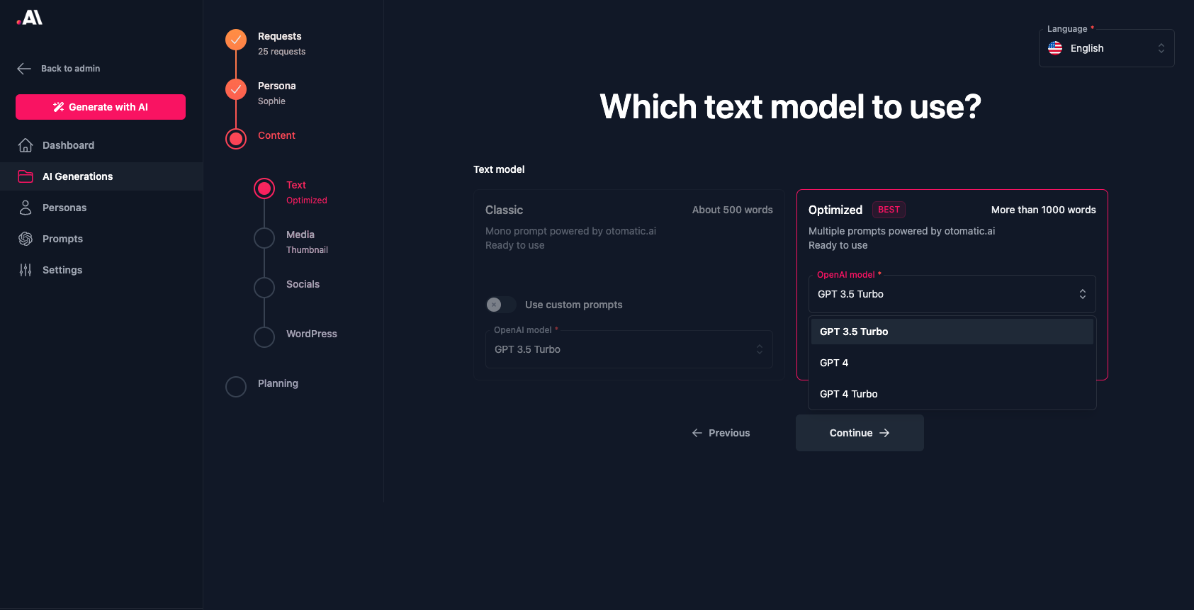 otomatic.ai - WordPress 웹 사이트의 AI 컨텐츠를 생성하십시오 미디어 4