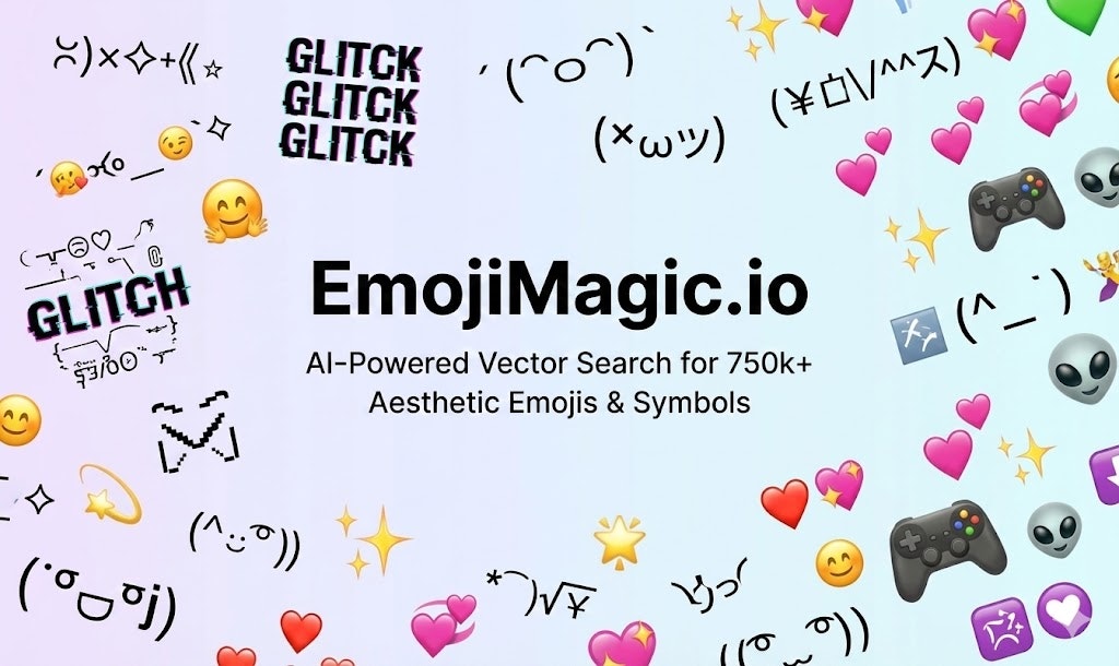EmojiMagic.io - Main product screenshot demonstrating key features and user interface