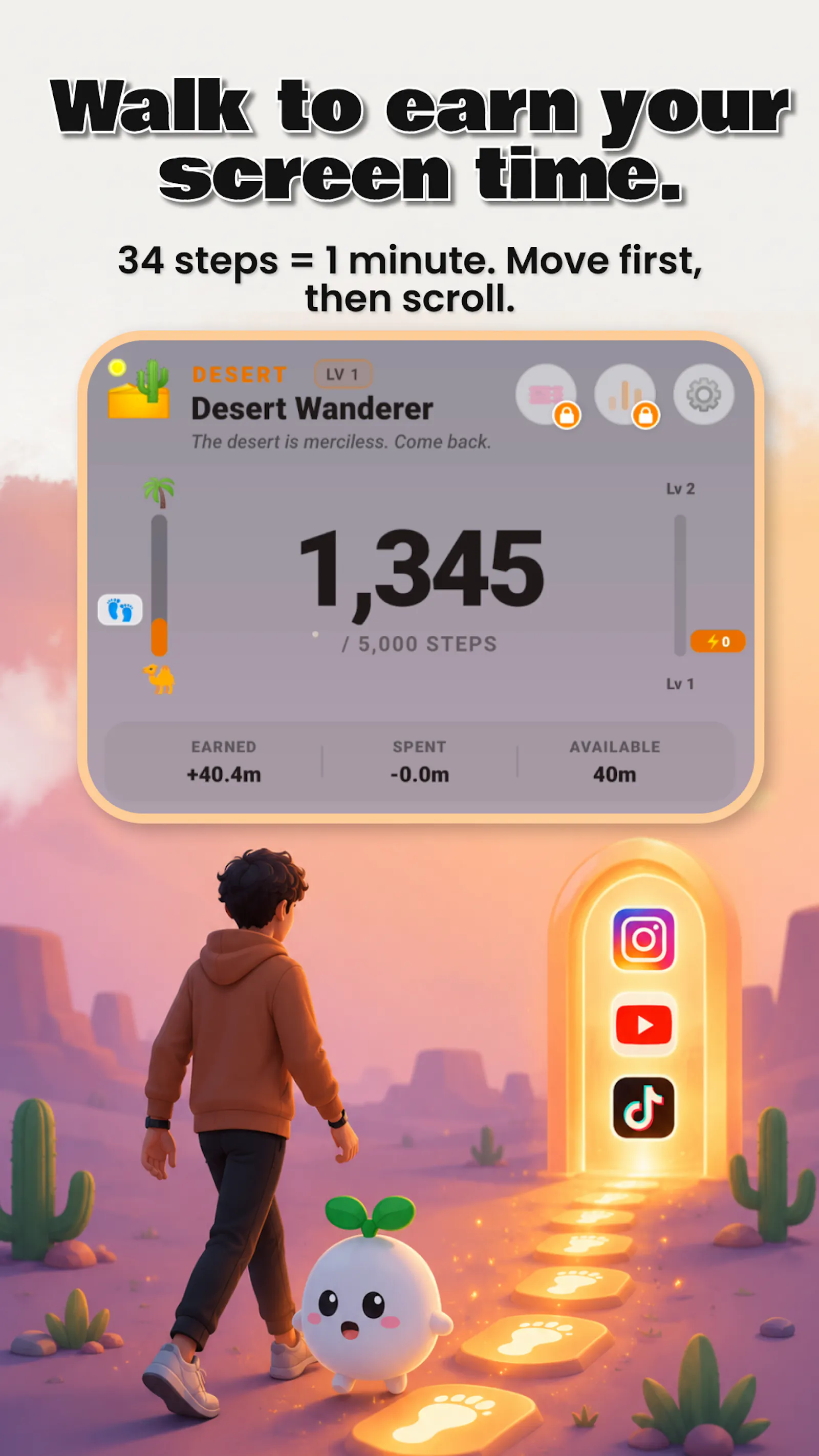 Mozy: Walk to Unlock Apps screenshot 3