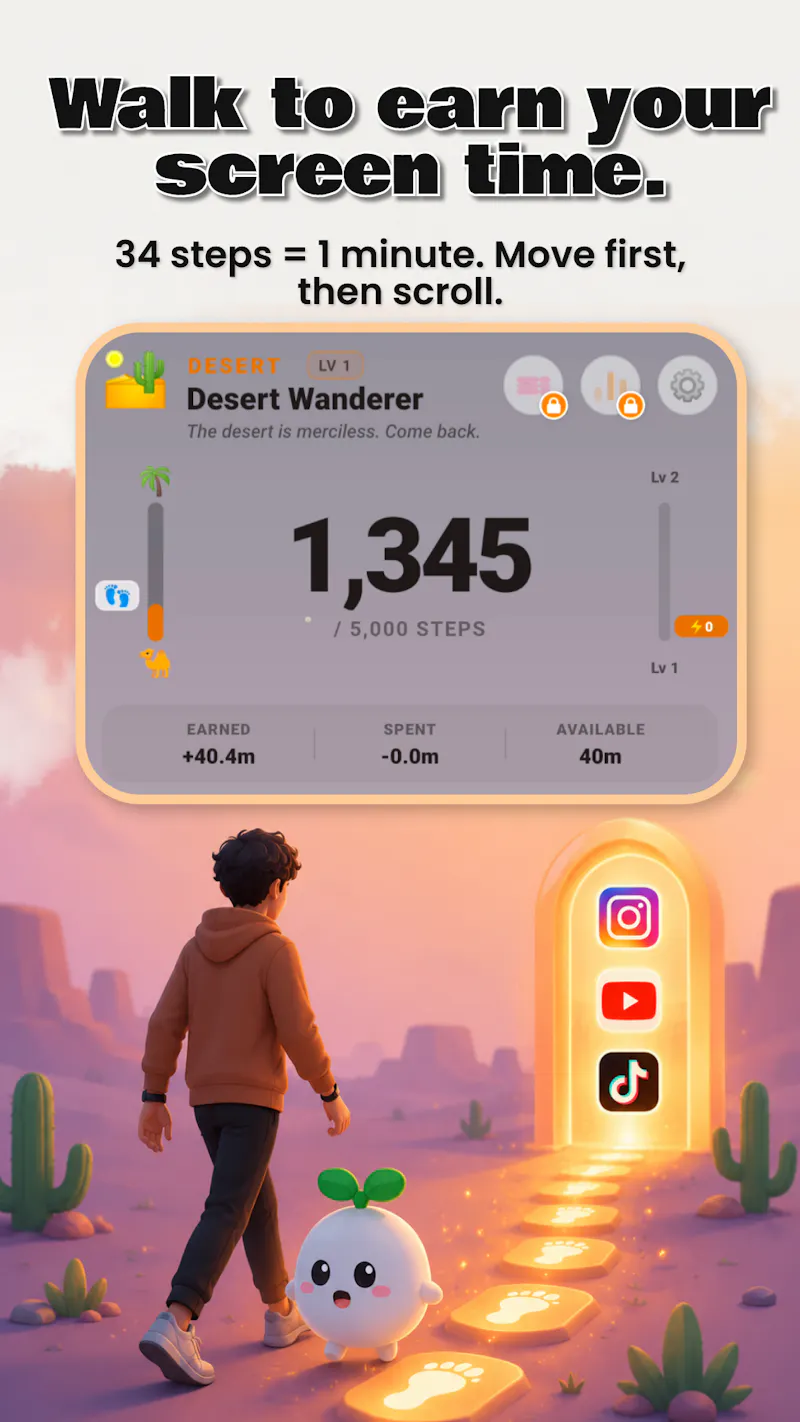 Mozy: Walk to Unlock Apps screenshot 3