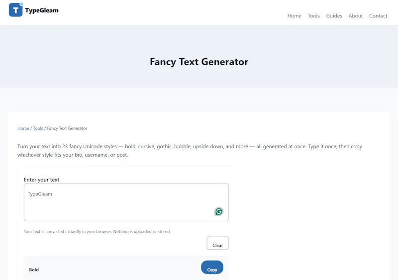 TypeGleam screenshot 1