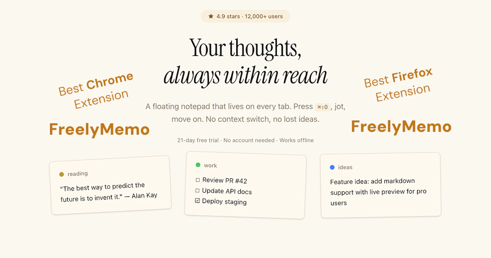 FreelyMemo screenshot 1