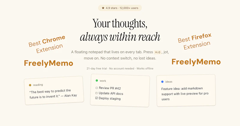 FreelyMemo screenshot 1