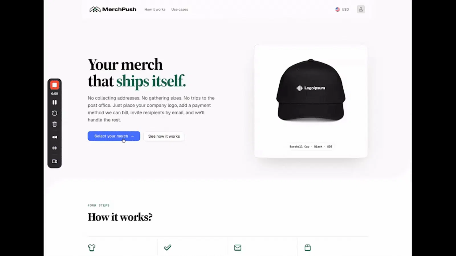 Merch Push screenshot 1 (video preview)
